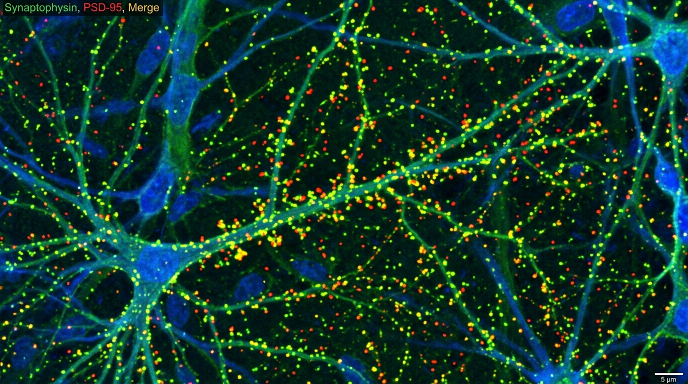 PET scan visualization comparing synaptic density in healthy brain versus alcohol-affected brain, showing darker regions in frontal cortex